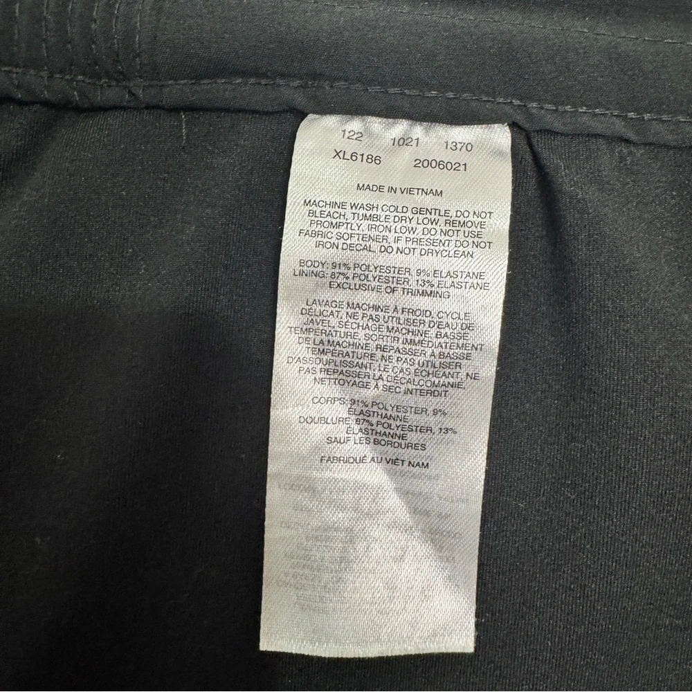 Columbia PFG Black Lined Skirt‎ Sz L Hiking Golf Tennis Active Athleisure
